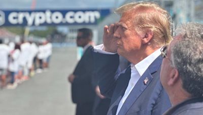 Donald Trump's Unkempt Hair Leaves People Puzzled as He's Spotted at F1's Miami Grand Prix: Photos