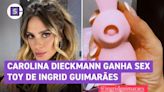 Carolina Dieckmann ganha sex toy de Ingrid Guimarães