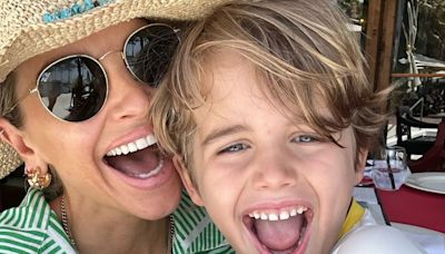 We’re stuffed in like sardines, says Vogue as she jets off on family holiday