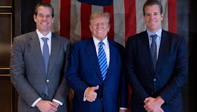 Trump gets $1million donation in bitcoin from the Winklevoss twins