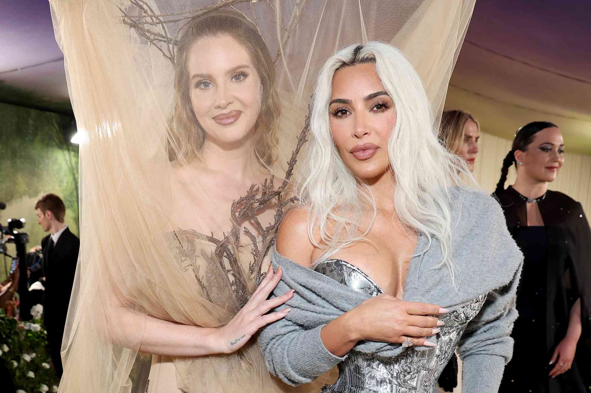 Lana Del Rey and Kim Kardashian Pose in 'Sister Corset' Looks at the 2024 Met Gala