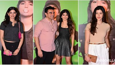 Binny And Family Screening: Khushi and Shanaya Kapoor come to support B-town pal Anjini Dhawan ahead of her debut; Arbaaz Khan, David Dhawan and more join