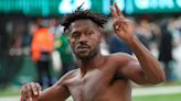 Antonio Brown celebrates Tampa Bay Buccaneers' elimination from playoffs with shirtless meme