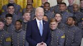 Biden recognizes US Military Academy with trophy for besting other service academies in football