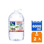 悅氏礦泉水6000ml(2入)/箱【康鄰超市】