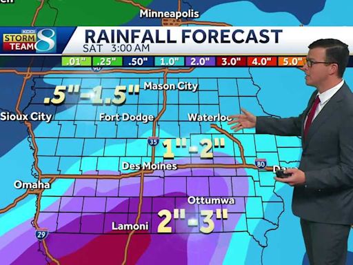 Iowa weather: Rain chances continue today and tomorrow