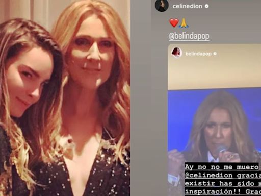Céline Dion le responde a Belinda y la actriz no pudo contener su emoción