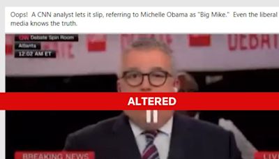 Fact Check: CNN’s David Chalian did not call Michelle Obama ‘Big Mike’