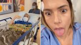 Bia Feres passa por cirurgia nas cordas vocais e mostra recuperação: 'Estou há 7 dias sem poder falar'