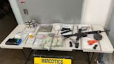 2-month investigation results in arrest of alleged drug dealer, recovery of drugs, guns, and cash