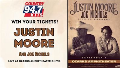 Win Tickets to Justin Moore & Joe Nichols at Ozarks Amp