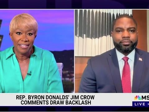 Joy Reid Confronts Byron Donalds Over Controversial ‘Jim Crow’ Comment