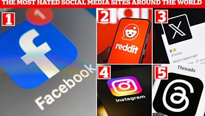 The most HATED social media sites around the world