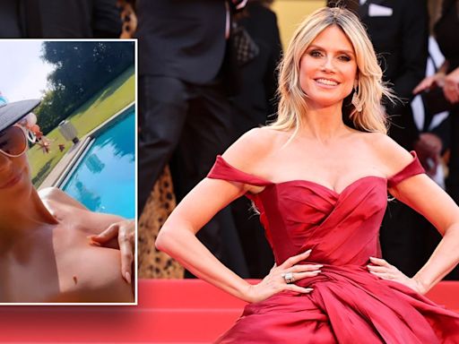 Heidi Klum poses topless by the pool to celebrate her 51st birthday: 'Lucky and blessed'