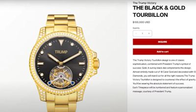 Domald Trump launches new business venture during his campaign: $100,000 diamond-encrusted watches