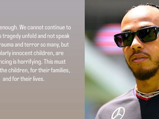 Lewis Hamilton Voices ‘Enough Is Enough’ Over Israeli Bombings In Rafah Refugee Camps