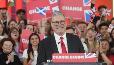 Live: Keir Starmer welcomes ‘the sunlight of hope’ after becoming Prime Minister