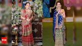 From Mata ki Chowki to Mehendi: Nita Ambani stuns in two regal outfits in one day - Times of India