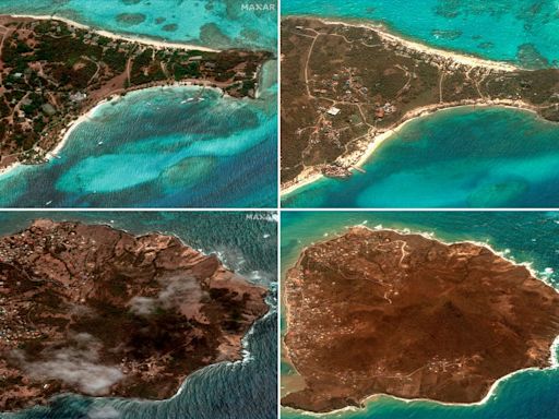 Shocking aerial photos show widespread devastation as Hurricane Beryl moves through Caribbean