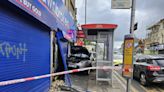 Shocking pictures show car smashed into side of Tooting Pawnbrokers