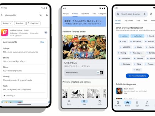 Google Play Store加入以AI彙整評論摘要功能，加入更多個人化選項