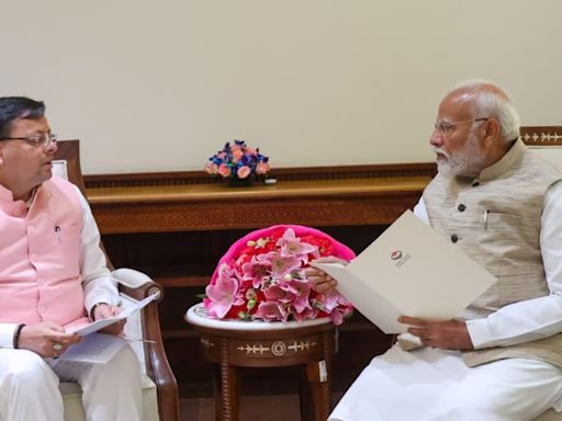 Uttarakhand CM meets PM Modi, seeks support on hydro, infrastructure projects