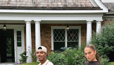 Jennifer Lopez Adopts a Preppy Hamptons Look for Her Bike Ride with Friends