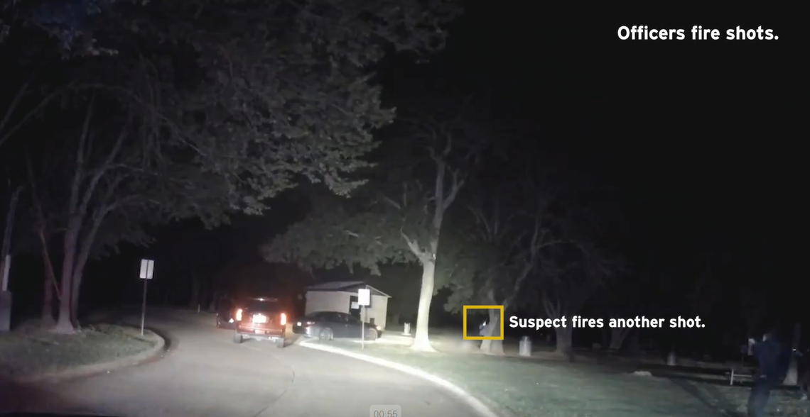 VIDEO: Arlington police kill man after witnessing him shoot ex-girlfriend at Red Kane Park
