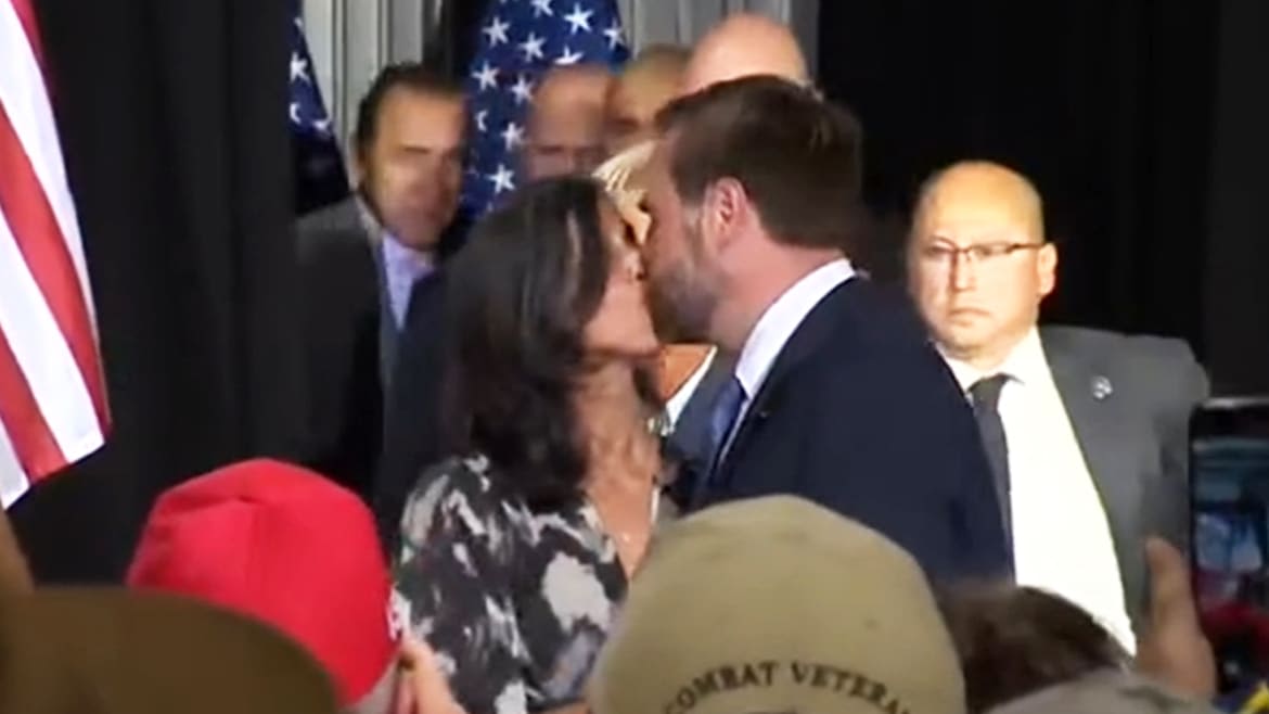 JD Vance Kisses Usha After Racially Charged Attack on Harris