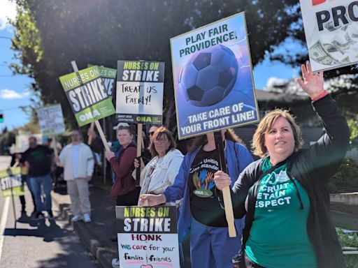 Citing ‘unlawful lockout,’ Oregon nurses will continue to picket Providence hospitals