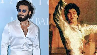 Ranveer Singh Look: Ranveer Singh's head to toe satin look reminded us of Rishi Kapoor's iconic style