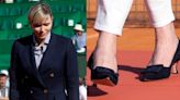 Princess Charlene of Monaco Showcases Preppy Elegance in Suede Manolo Blahnik Pumps at Masters Tournament