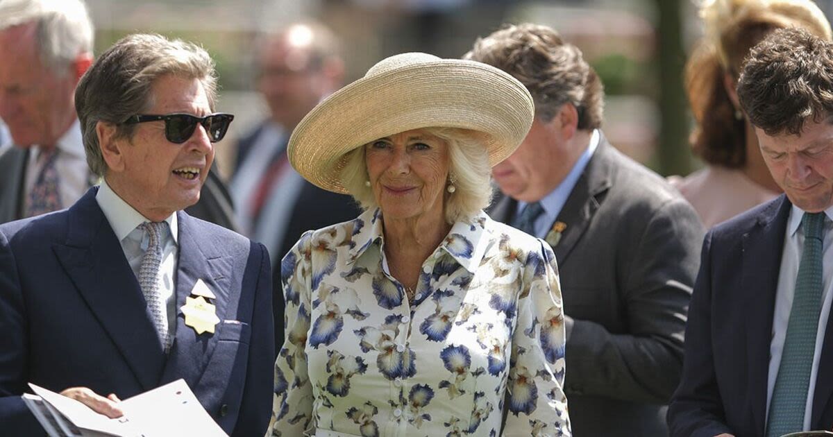 Queen Camilla joins ex-husband Andrew Parker-Bowles at Ascot