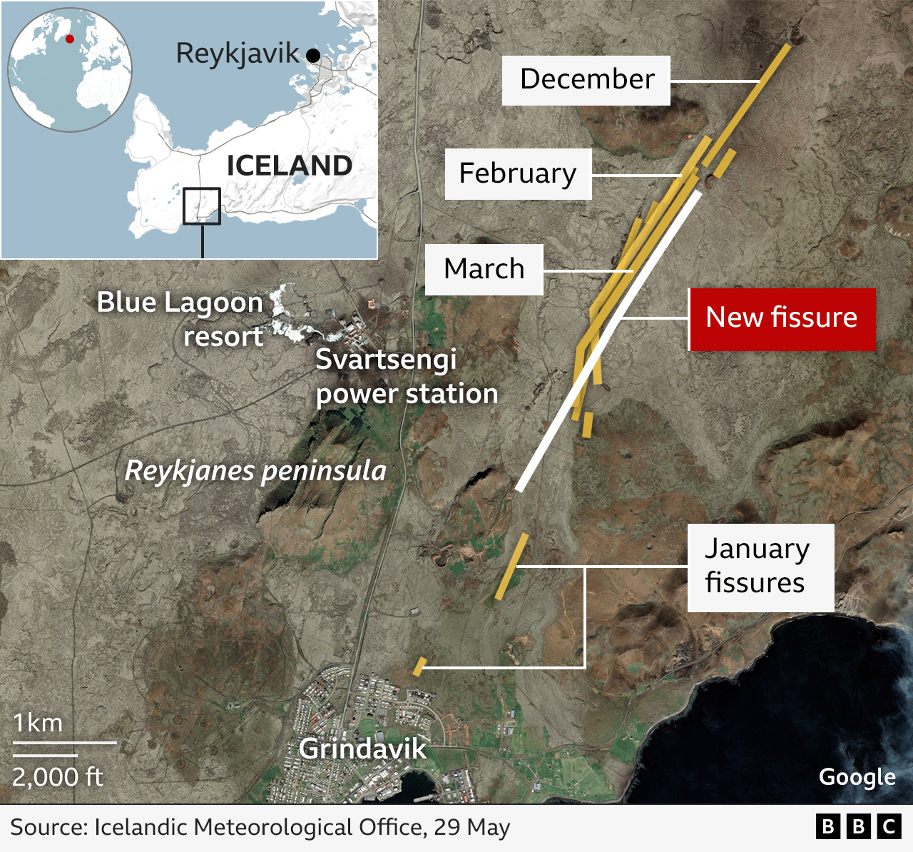 Concern for Iceland town following new eruption