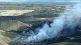 Volcano near Iceland's main airport erupts again after pause