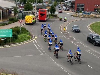 Officers on poignant ride for fallen colleagues