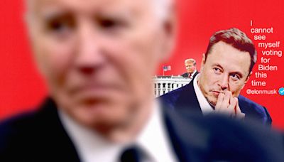 Elon Musk Ramps Up Anti-Biden Posts on X