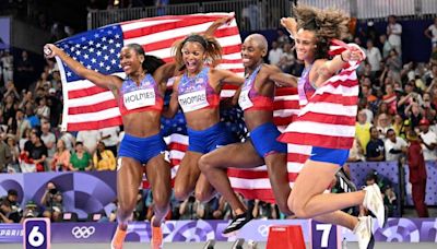 Watch: U.S. women's 4x400m relay dominates for Olympic gold