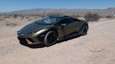 Blasting through the desert in Lamborghini’s new off-road supercar