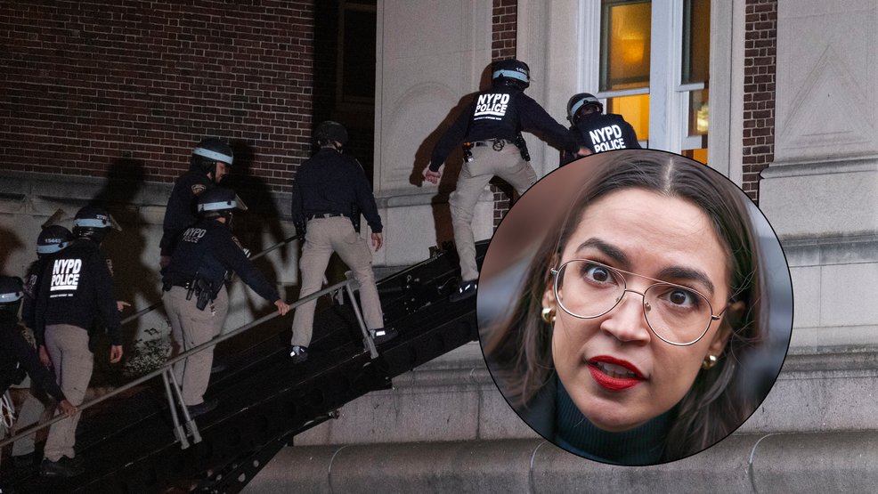 AOC claims NYPD clearing Columbia University 'endangers public safety'