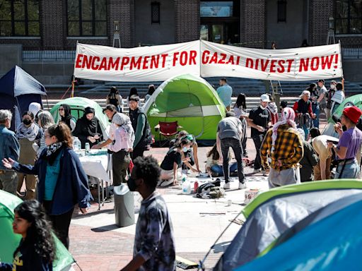 University of Michigan students set up tent encampment, demand divestment from Israel