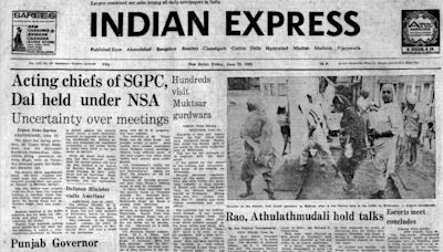 June 29, 1984, Forty Years Ago: NSA On Akali Chief