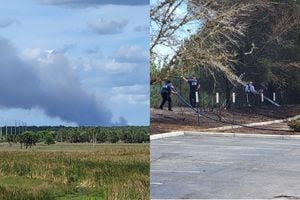 Where brush fires are being reported in Central Florida