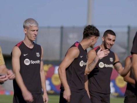 Olmo, Lamine Yamal y Ferran Torres ya se entrenan en el Barça - MarcaTV