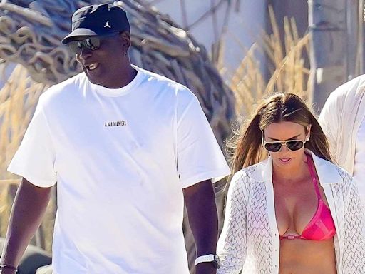 Michael Jordan and Wife Yvette Prieto Hold Hands as They Board a Boat During Saint-Tropez Vacation