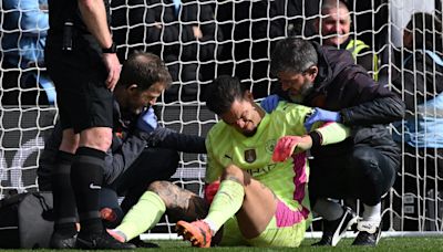 'Doesn't look good' - Pep Guardiola gives worrying Ederson update after Man City goalkeeper seen with arm in a sling after injury at Nottingham Forest | Goal.com Uganda