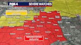Tornado Watch issued; North Texas storms bring large hail, flood risk