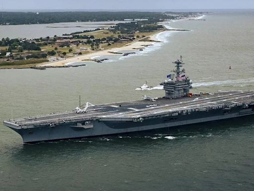 Ejercicios con la marina de EEUU: zarparon los buques que participarán en las maniobras junto al portaaviones George Washington