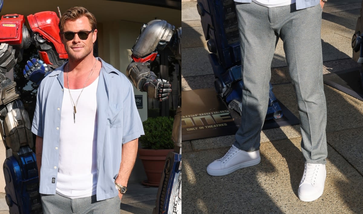 Chris Hemsworth Wears Classic White Sneakers at ‘Transformers One’ Special Fan Screening – Here’s Why This Trend is Everywhere