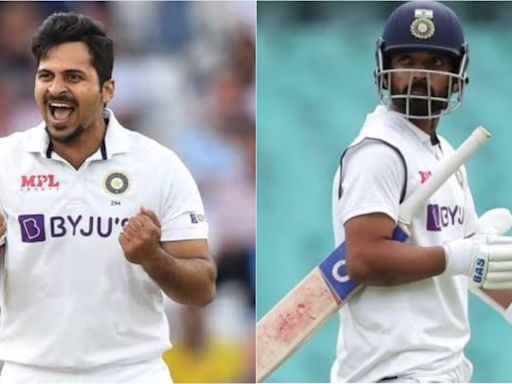 Shardul Thakur, Ajinkya Rahane to play Irani Trophy for Mumbai